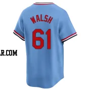 Jake Walsh Men's St. Louis Cardinals Light Blue Limited Cooperstown Collection Jersey