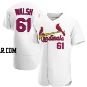 Jake Walsh Men's St. Louis Cardinals White Authentic Home Jersey