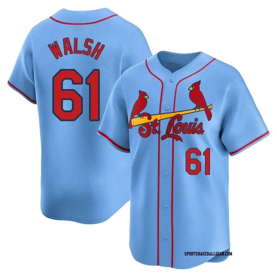 Jake Walsh Youth St. Louis Cardinals Light Blue Limited Alternate Jersey