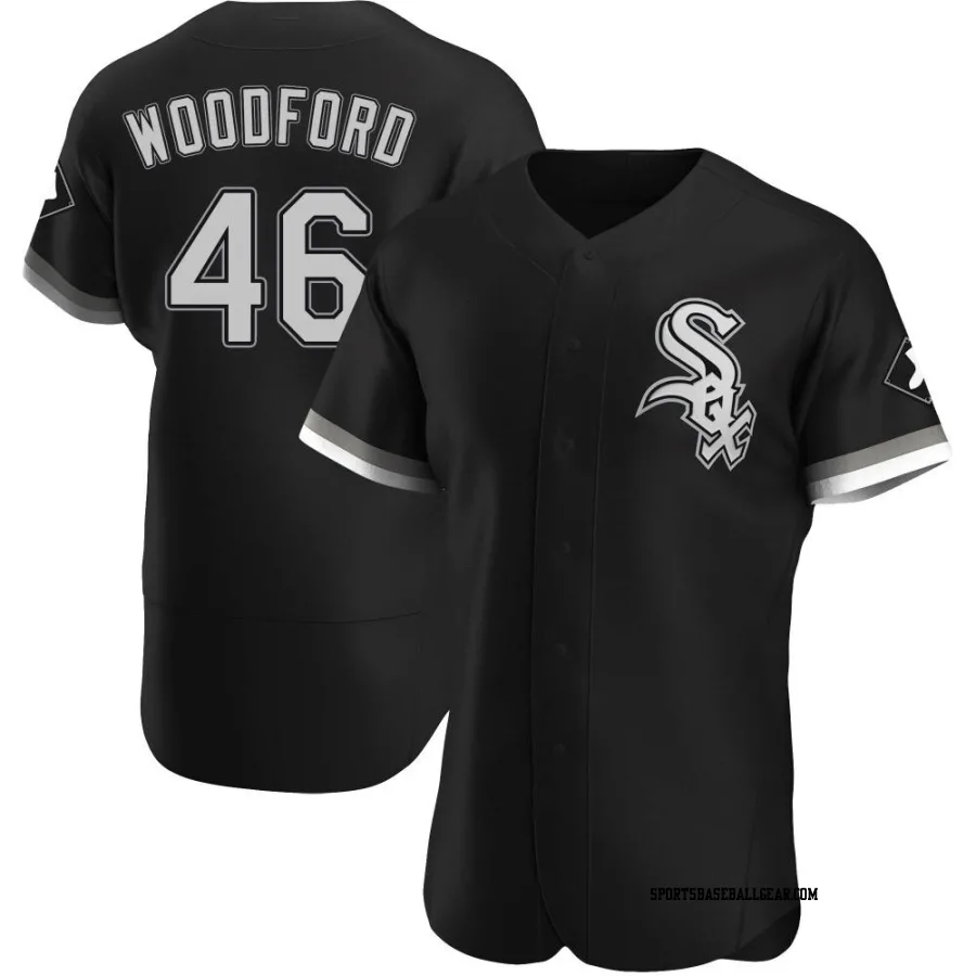 Jake Woodford Men's Chicago White Sox Black Authentic Alternate Jersey