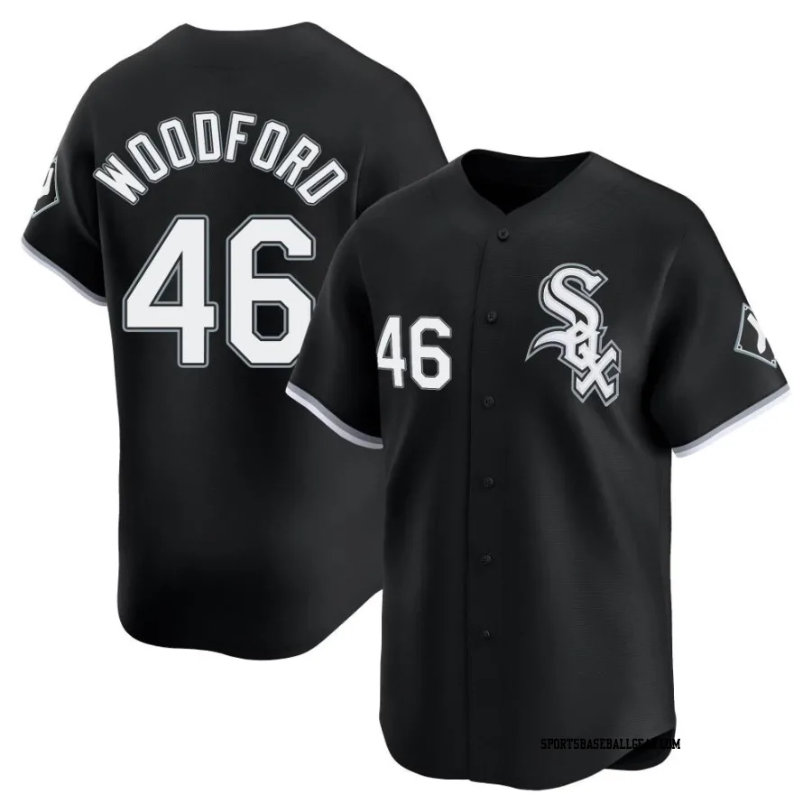 Jake Woodford Men's Chicago White Sox Black Limited Alternate Jersey