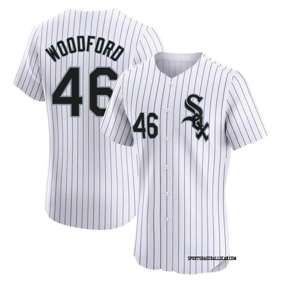 Jake Woodford Men's Chicago White Sox White Elite Home Jersey