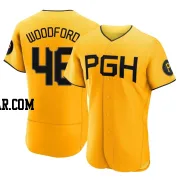 Jake Woodford Men's Pittsburgh Pirates Gold Authentic 2023 City Connect Jersey