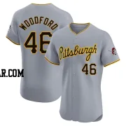 Jake Woodford Men's Pittsburgh Pirates Gray Elite Road Jersey