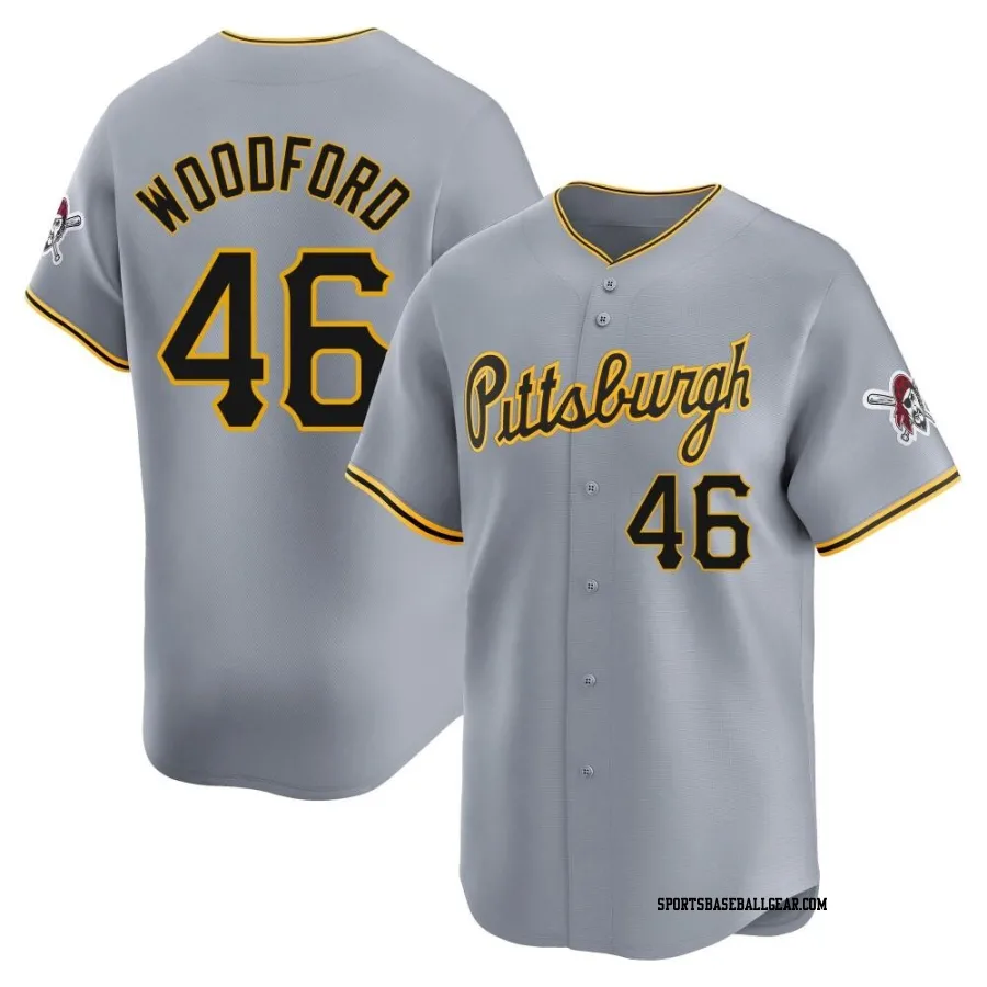 Jake Woodford Men's Pittsburgh Pirates Gray Limited Away Jersey