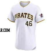 Jake Woodford Men's Pittsburgh Pirates White Elite Home Jersey