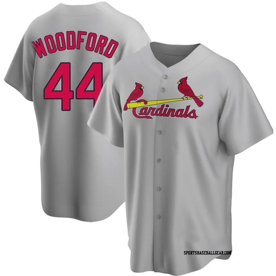 Jake Woodford Men's St. Louis Cardinals Gray Replica Road Jersey