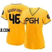 Jake Woodford Women's Pittsburgh Pirates Gold Authentic 2023 City Connect Jersey