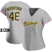 Jake Woodford Women's Pittsburgh Pirates Gray Authentic Road Jersey