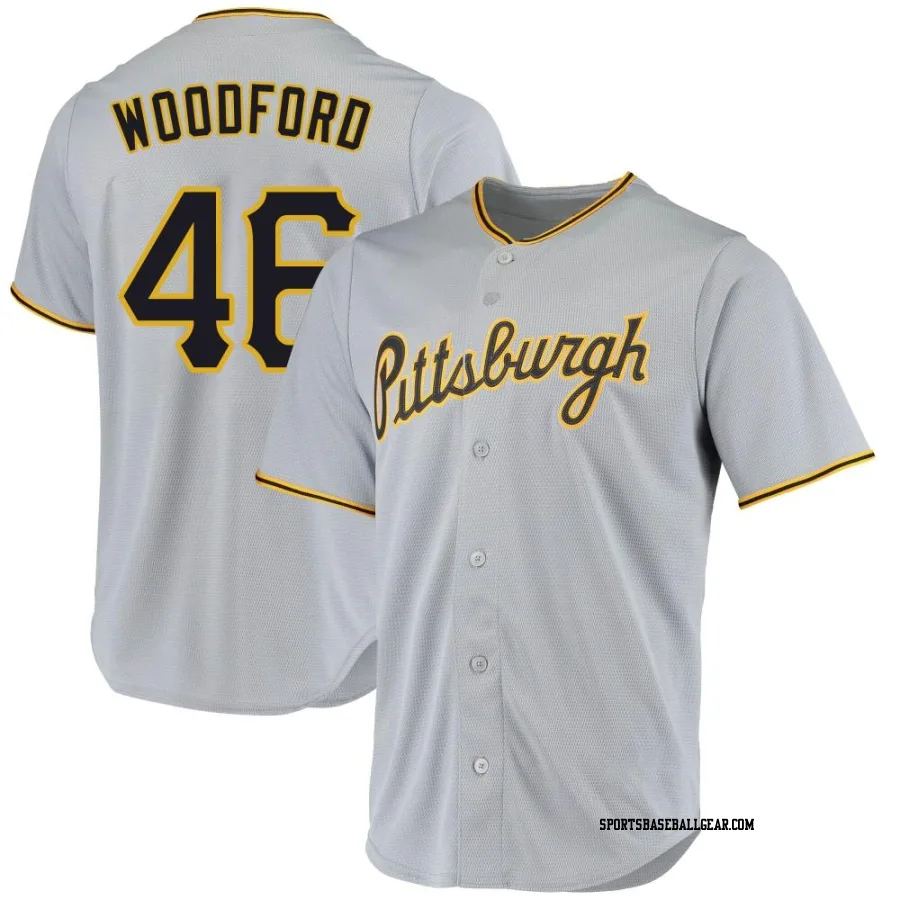 Jake Woodford Youth Pittsburgh Pirates Gray Replica Road Jersey