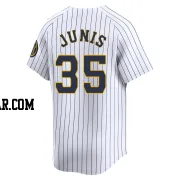 Jakob Junis Men's Milwaukee Brewers White Limited Alternate Jersey