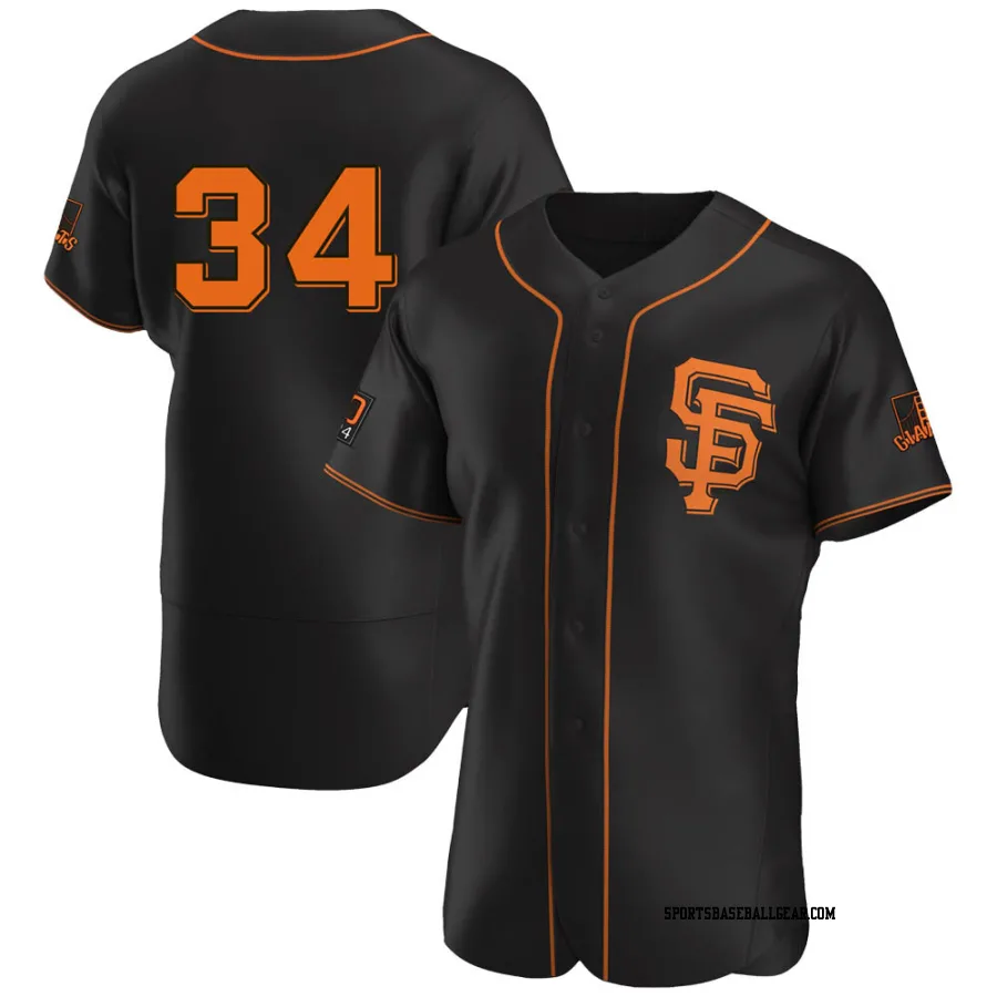 Jakob Junis Men's San Francisco Giants Black Authentic Alternate Jersey