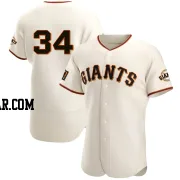 Jakob Junis Men's San Francisco Giants Cream Authentic Home Jersey