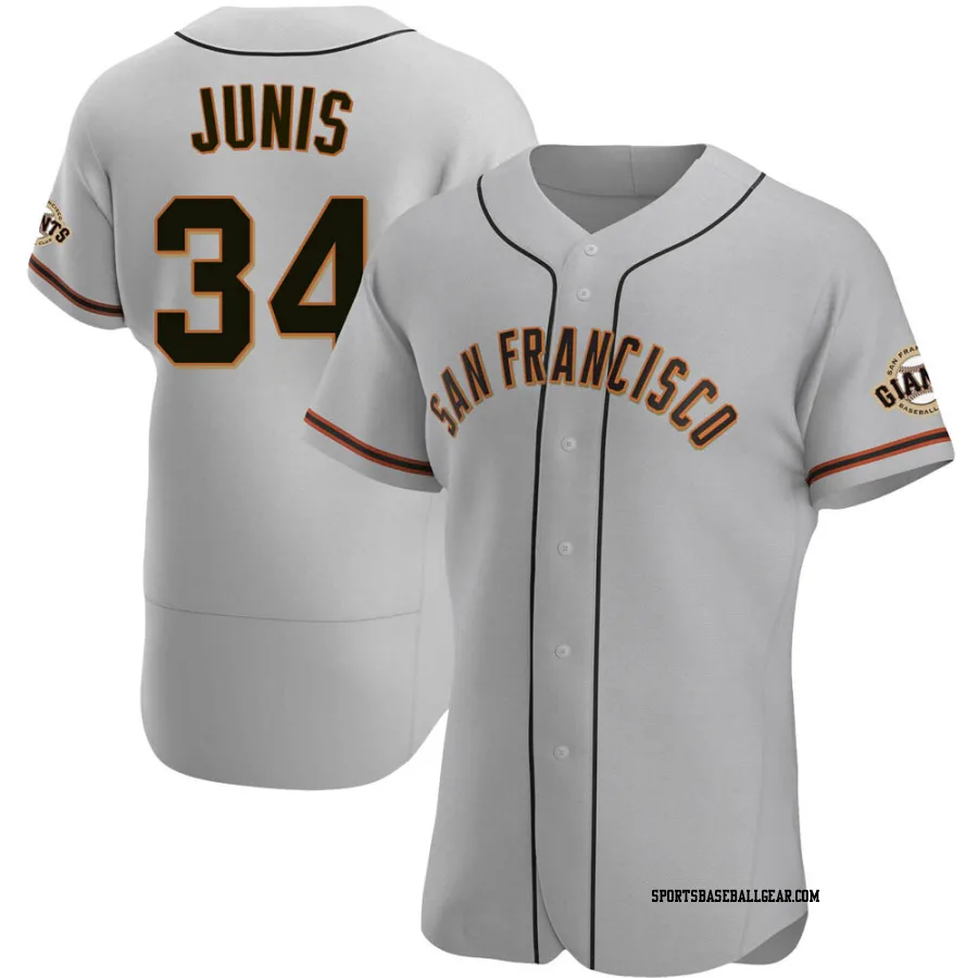 Jakob Junis Men's San Francisco Giants Gray Authentic Road Jersey