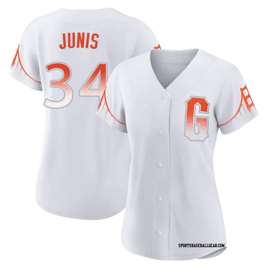 Jakob Junis Women's San Francisco Giants White Authentic 2021 City Connect Jersey