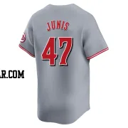 Jakob Junis Youth Cincinnati Reds Gray Limited Away Jersey