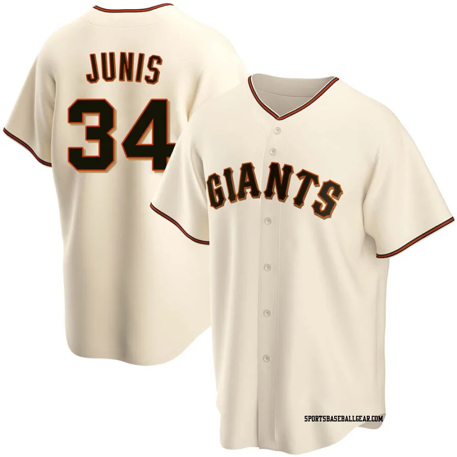 Jakob Junis Youth San Francisco Giants Cream Replica Home Jersey