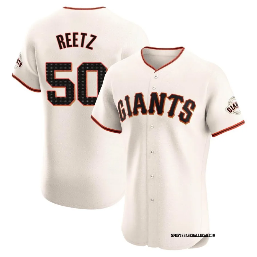 Jakson Reetz Men's San Francisco Giants Cream Elite Home Jersey