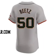 Jakson Reetz Men's San Francisco Giants Gray Elite Road Jersey