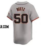 Jakson Reetz Men's San Francisco Giants Gray Limited Away Jersey