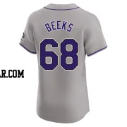 Jalen Beeks Men's Colorado Rockies Gray Elite Road Jersey