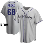 Jalen Beeks Men's Colorado Rockies Gray Replica Road Jersey