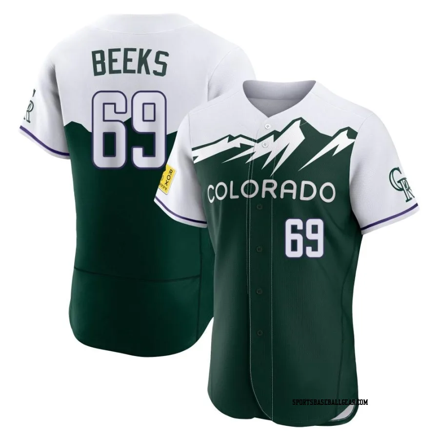 Jalen Beeks Men's Colorado Rockies Green Authentic 2022 City Connect Jersey