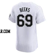 Jalen Beeks Men's Colorado Rockies White Elite Home Jersey