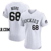 Jalen Beeks Men's Colorado Rockies White Elite Home Jersey