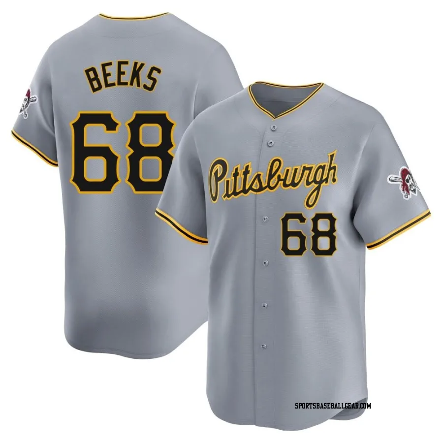 Jalen Beeks Men's Pittsburgh Pirates Gray Limited Away Jersey