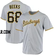 Jalen Beeks Men's Pittsburgh Pirates Gray Replica Road Jersey