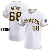 Jalen Beeks Men's Pittsburgh Pirates White Elite Home Jersey