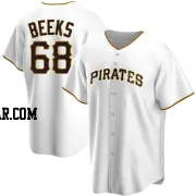 Jalen Beeks Men's Pittsburgh Pirates White Replica Home Jersey