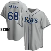 Jalen Beeks Men's Tampa Bay Rays Gray Replica Road Jersey