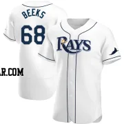 Jalen Beeks Men's Tampa Bay Rays White Authentic Home Jersey