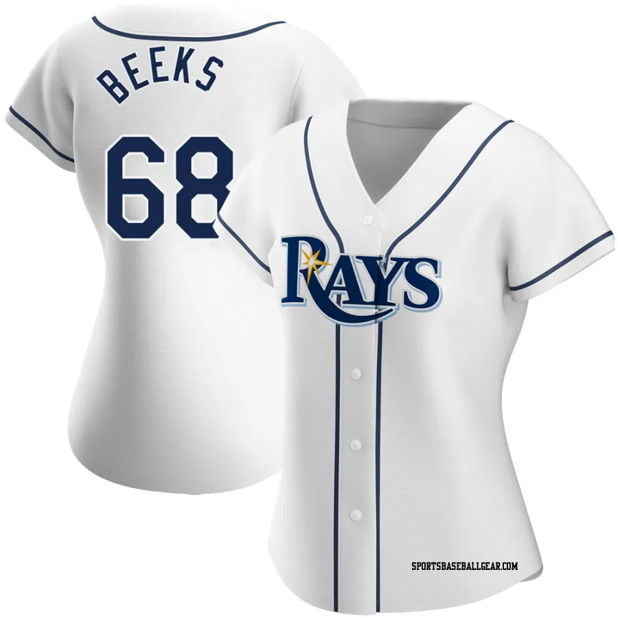 Jalen Beeks Women's Tampa Bay Rays White Authentic Home Jersey