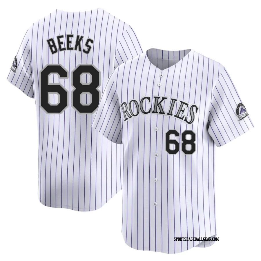 Jalen Beeks Youth Colorado Rockies White Limited Home Jersey