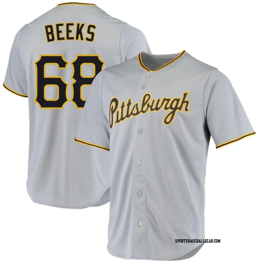 Jalen Beeks Youth Pittsburgh Pirates Gray Replica Road Jersey