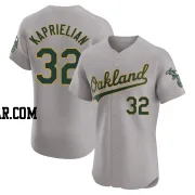 James Kaprielian Men's Oakland Athletics Gray Elite Road Jersey