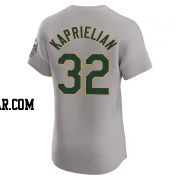 James Kaprielian Men's Oakland Athletics Gray Elite Road Jersey