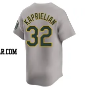 James Kaprielian Men's Oakland Athletics Gray Limited Away Jersey