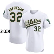 James Kaprielian Men's Oakland Athletics White Elite Home Jersey