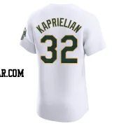 James Kaprielian Men's Oakland Athletics White Elite Home Jersey