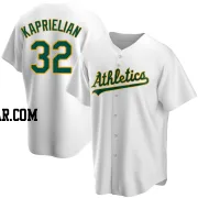 James Kaprielian Men's Oakland Athletics White Replica Home Jersey