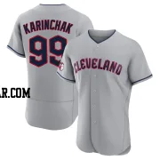 James Karinchak Men's Cleveland Guardians Gray Authentic Road Jersey