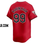 James Karinchak Men's Cleveland Guardians Red Limited Alternate Jersey