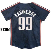 James Karinchak Toddler Cleveland Guardians Navy Limited Preschool & 2024 City Connect Jersey