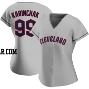 James Karinchak Women's Cleveland Guardians Gray Replica Road Jersey