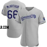 James McArthur Men's Kansas City Royals Gray Authentic Road Jersey