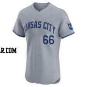 James McArthur Men's Kansas City Royals Gray Elite Road Jersey